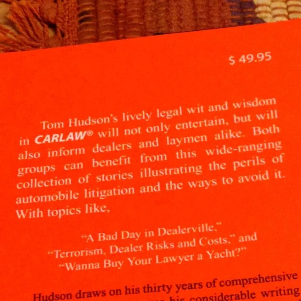 Law Book Collectible Legal - Carlaw Humorous Practical Legal Advice